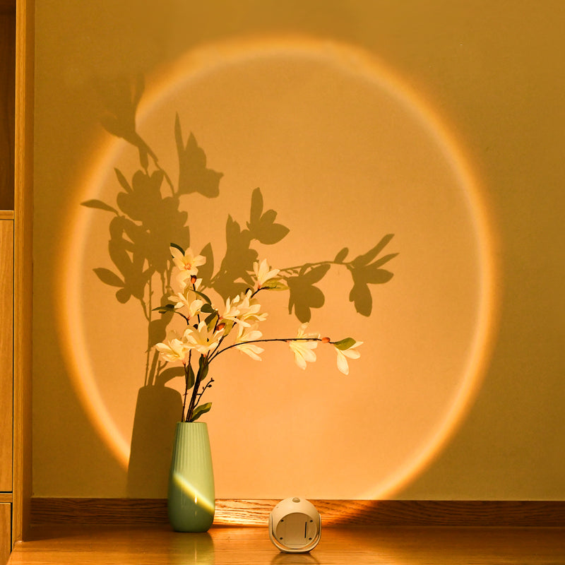 LED Sunset Wall Light with Motion Sensor 3 Color Modes Rechargeable Magnetic Wireless Picture Lamp Dimmable for Bedroom Hallway Stair