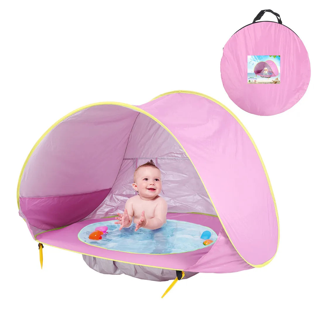 Baby Beach Tent Waterproof Sun Shelter UPF 50+ UV Protection with Pool for Kids Outdoor Camping Beach Shade