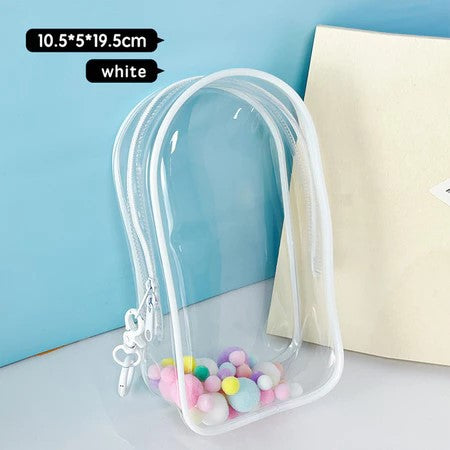 Labubu PVC Transparent Storage Bag – Cube-Shaped Dustproof Exhibition & Travel Carry Bag