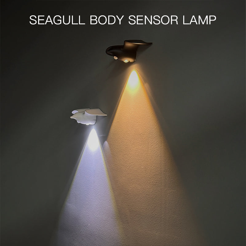 Motion Sensor Light for Indoor and Outdoor Use Waterproof Seagull Design Decorative Lamp