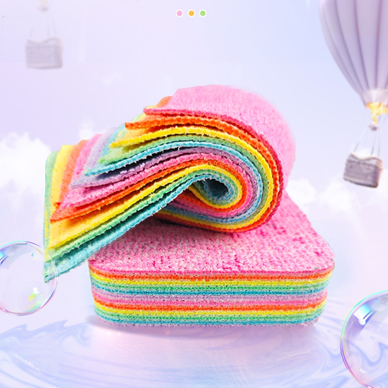 12 Layer Microfiber Cleaning Pad Reusable Super Absorbent for Kitchen Bathroom and More