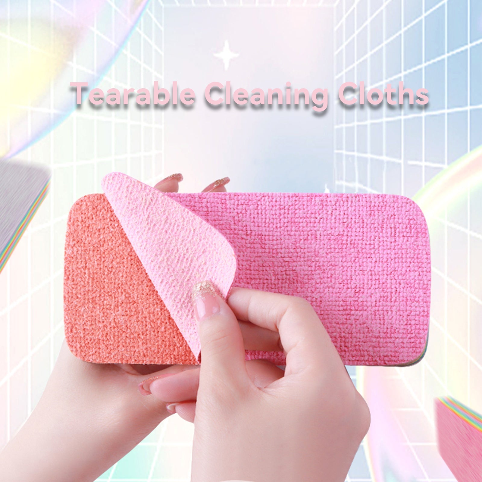 12 Layer Microfiber Cleaning Pad Reusable Super Absorbent for Kitchen Bathroom and More