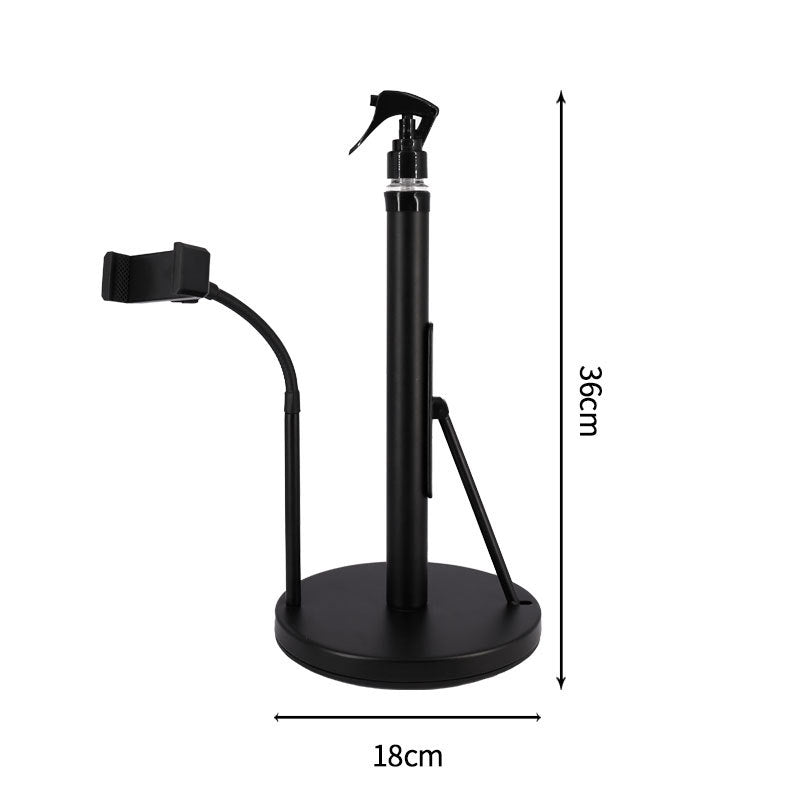 All-in-One Standing Paper Towel Holder with Refillable Spray Bottle & Phone Stand