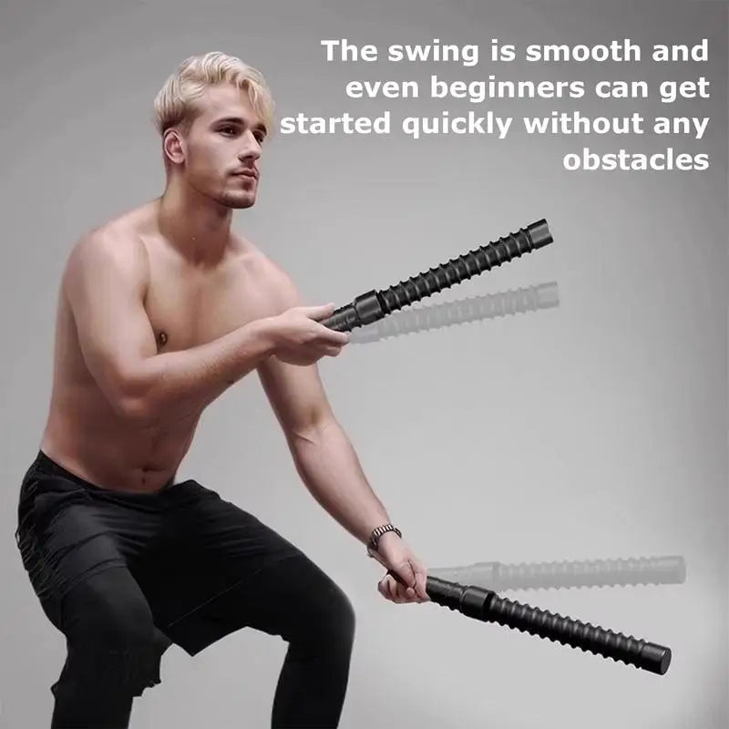 Cordless Battle Ropes Portable, Ropeless Workout Equipment for Home Gym, HIIT, and Low-Impact Full-Body Strength Training