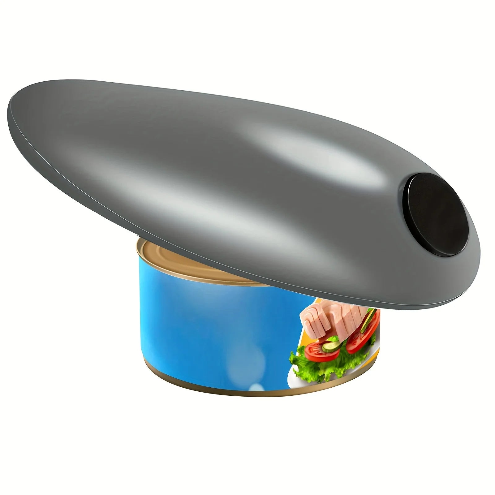 Automatic Electric Can Opener Smooth Edge Battery Operated Easy for Weak Hands Opens All Jar Types Effortlessly