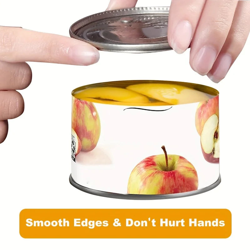 Automatic Electric Can Opener Smooth Edge Battery Operated Easy for Weak Hands Opens All Jar Types Effortlessly