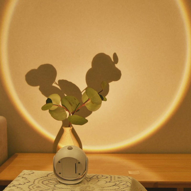 LED Sunset Wall Light with Motion Sensor 3 Color Modes Rechargeable Magnetic Wireless Picture Lamp Dimmable for Bedroom Hallway Stair