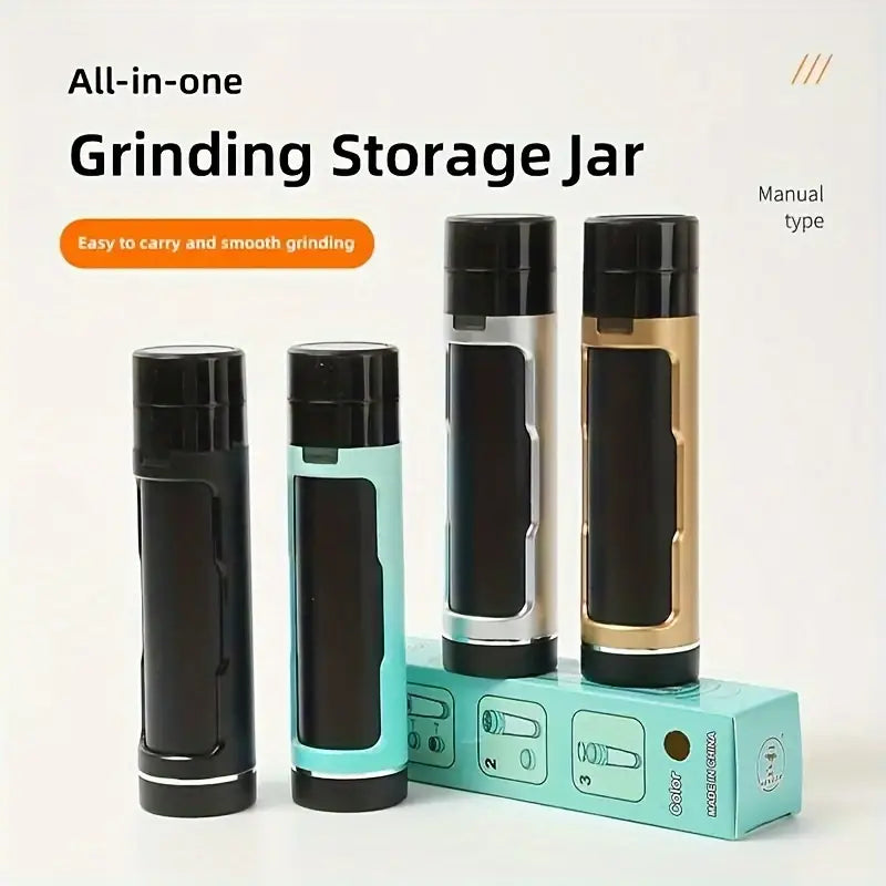Streamlining Your Herb Preparation: The 3-in-1 Herb Grinder with Storage Tube and Filling Box
