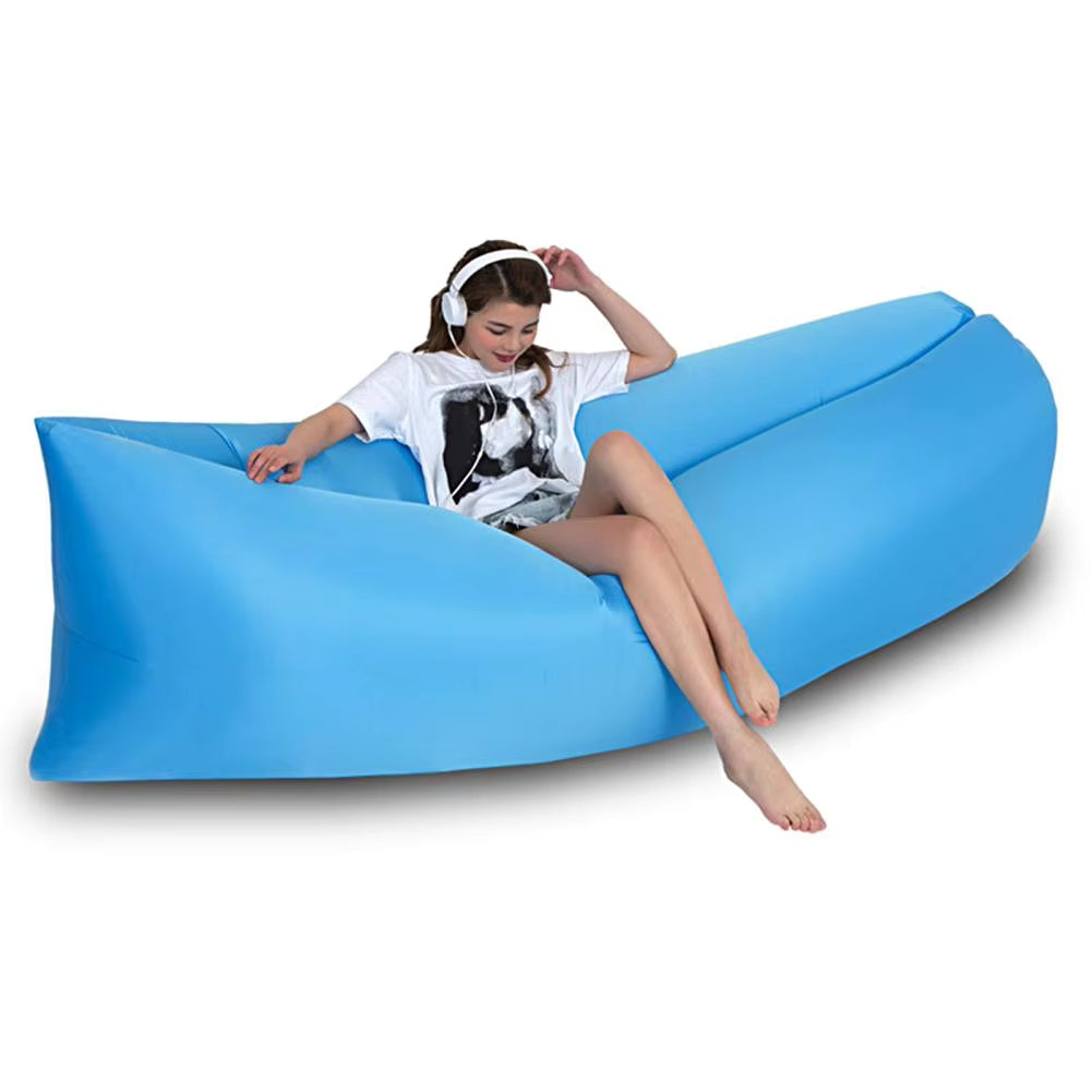 Inflatable Sofa Cushion Portable Air Lounger Camping Tent Bed Sleeping Bag Outdoor Folding Durable Beach Lazy Chair Air Mattress