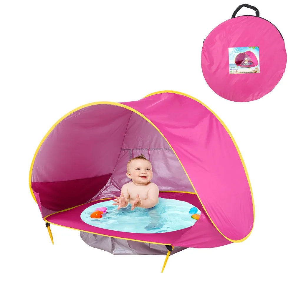 Baby Beach Tent Waterproof Sun Shelter UPF 50+ UV Protection with Pool for Kids Outdoor Camping Beach Shade