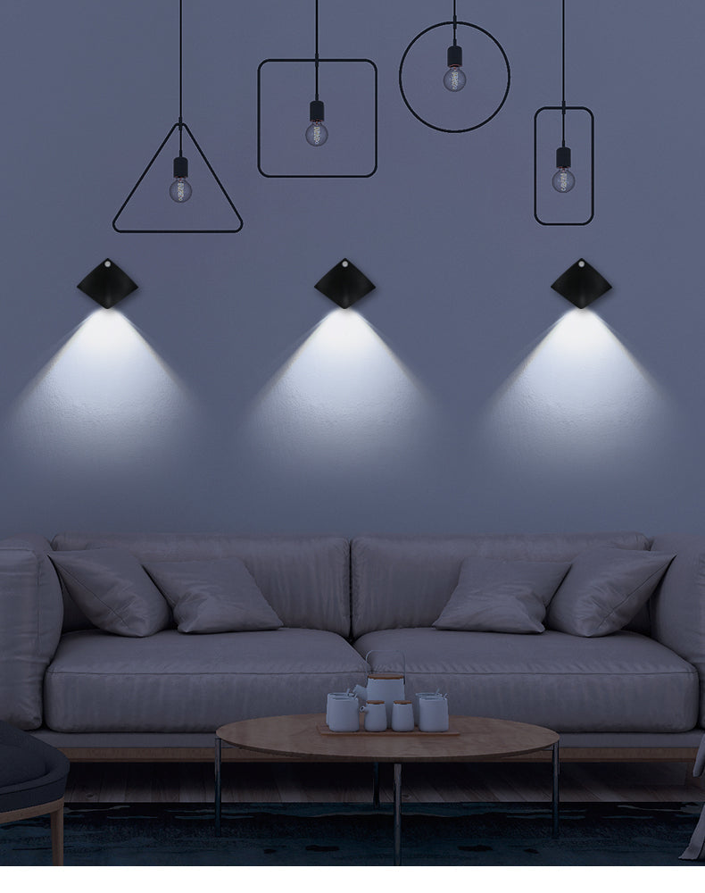 Rechargeable Wall Sconces with Motion Sensor Magnetic Stick-On Night Lights for Stairs Closet and Bedroom