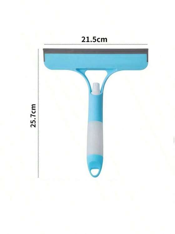 3-in-1 Window Cleaning Squeegee with Spray Bottle & Microfiber Scrubber Multi-Purpose Glass Cleaner Tool for Home, Kitchen, Car & Mirrors