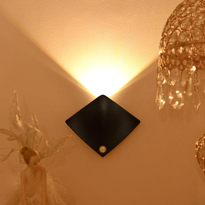 Rechargeable Wall Sconces with Motion Sensor Magnetic Stick-On Night Lights for Stairs Closet and Bedroom