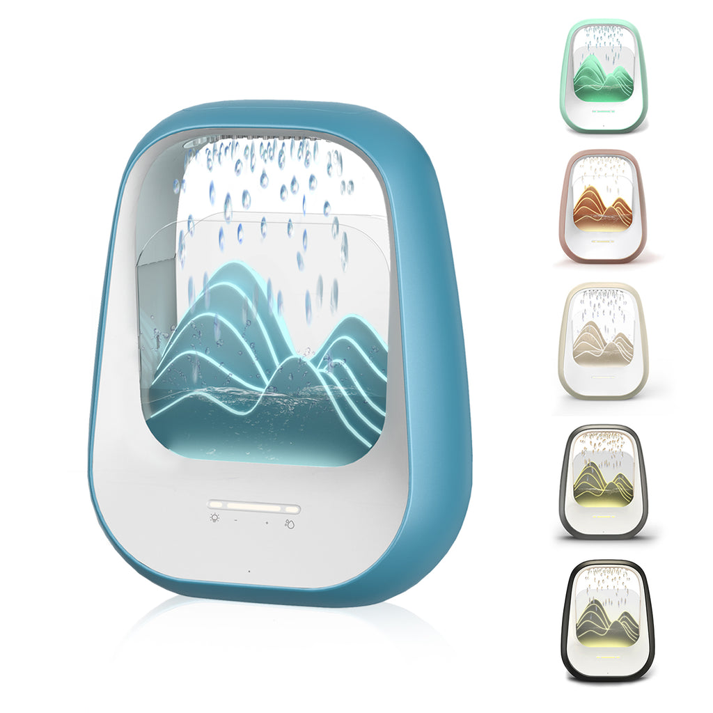 Raindrop Bluetooth Speaker with White Noise, Aroma Diffuser & LED Breathing Light for Stress Relief, Sleep Soundly