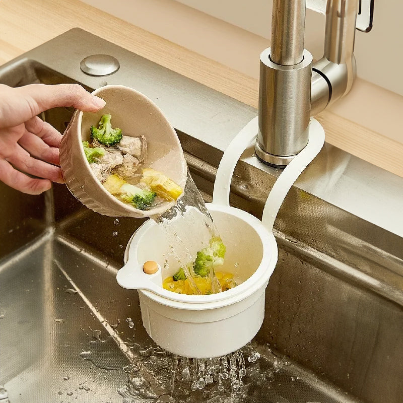Adjustable Sink Strainer Plastic Colander Basket for Washing and Draining