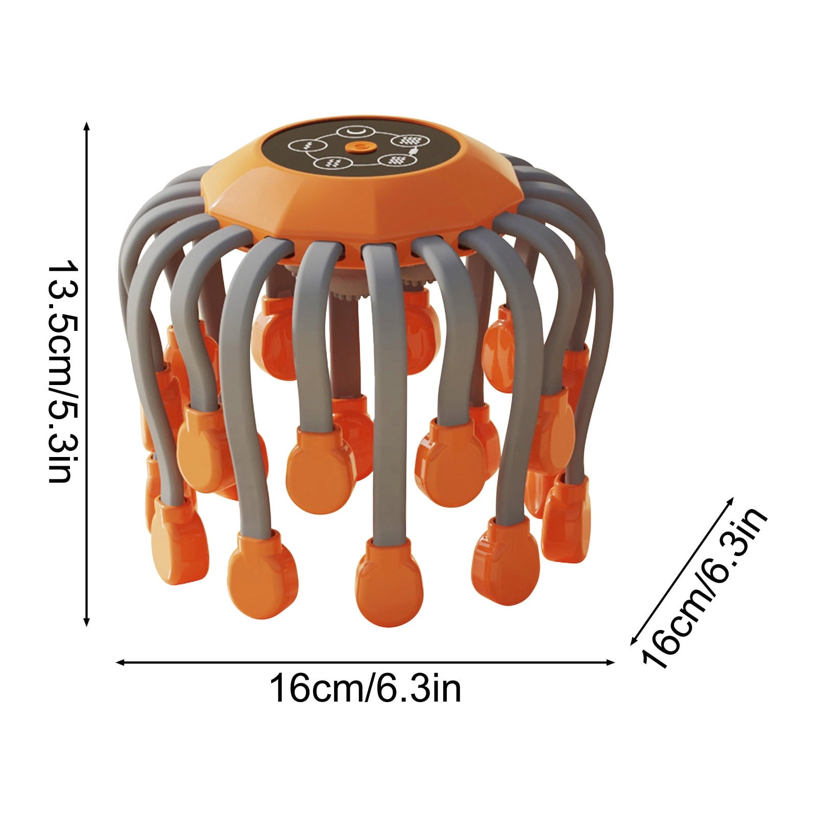 Electric Head Massager 20 Nodes Red Light Therapy Scalp Relaxation, Stress & Migraine Relief Tool