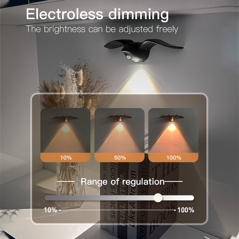 Motion Sensor Light for Indoor and Outdoor Use Waterproof Seagull Design Decorative Lamp