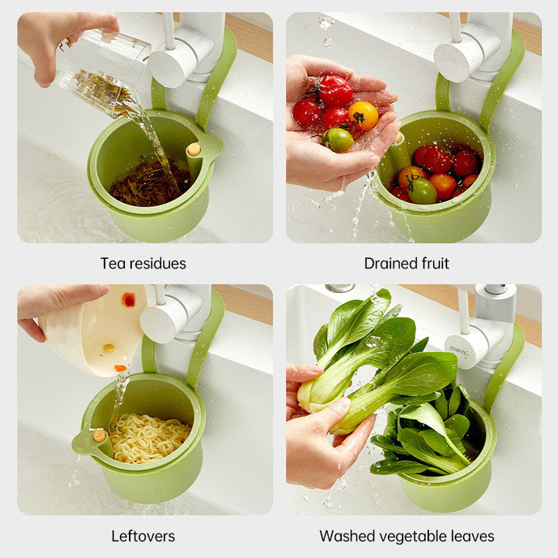 Adjustable Sink Strainer Plastic Colander Basket for Washing and Draining