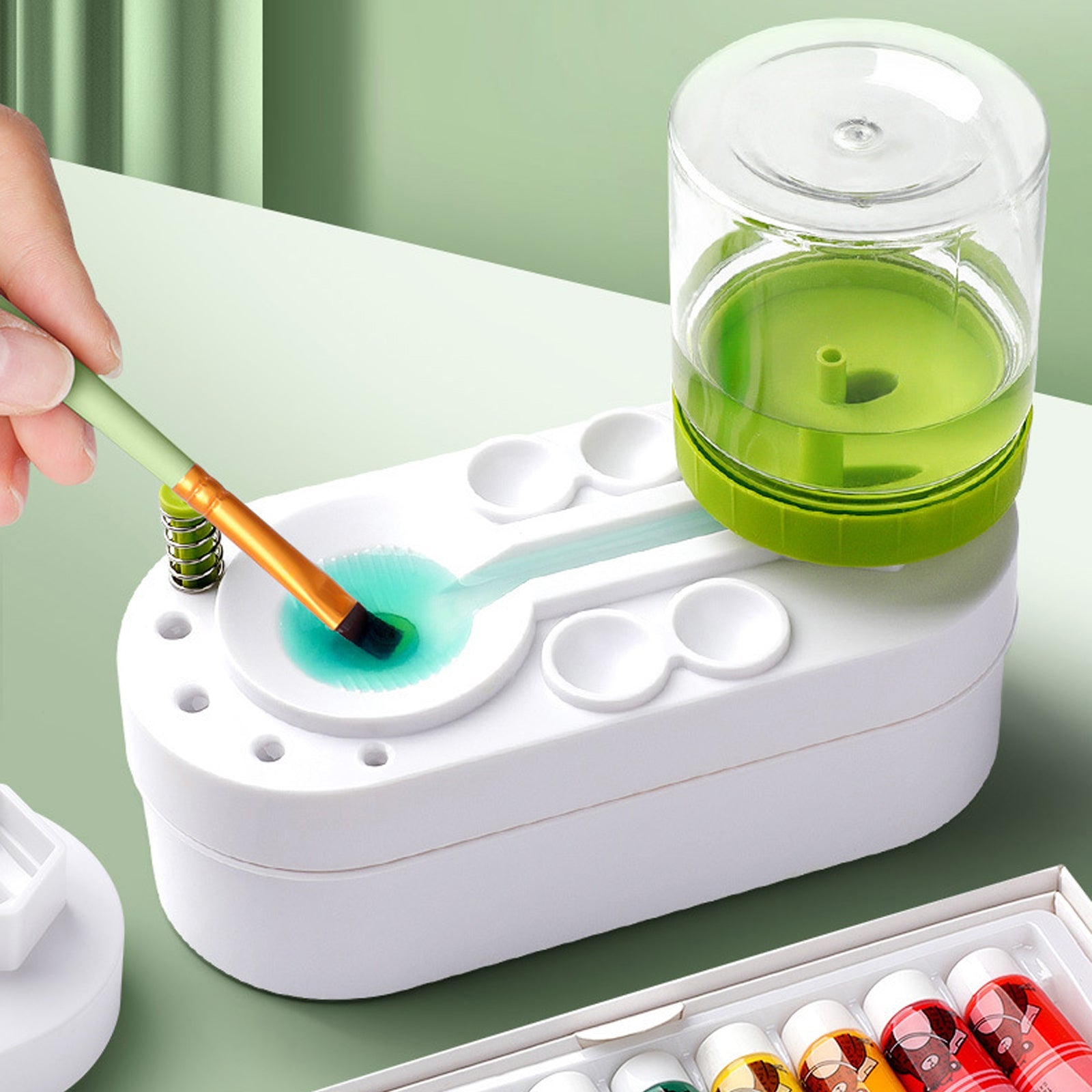 Paint Brush Cleaner Automatic Water Circulation Easy One Press Operation
