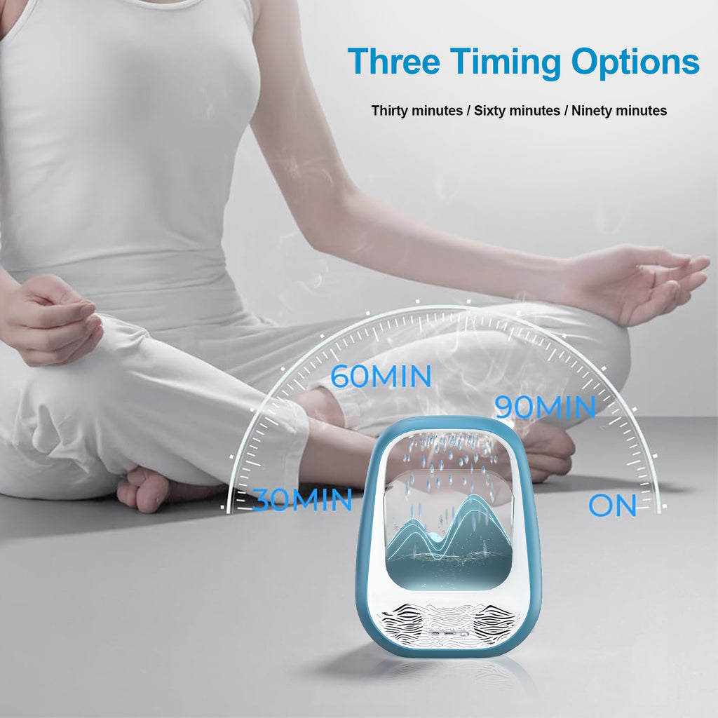 Raindrop Bluetooth Speaker with White Noise, Aroma Diffuser & LED Breathing Light for Stress Relief, Sleep Soundly