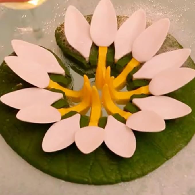 Floating Lotus Bath Stand Wine Glass Holder Wine Bottle Holder Tealight Candle Holder Lily Pad Bathroom Decor Shower Accessory