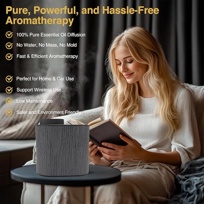 Large Capacity Waterless Aromatherapy Diffuser Electric Aroma Diffuser Machine for Home and Office