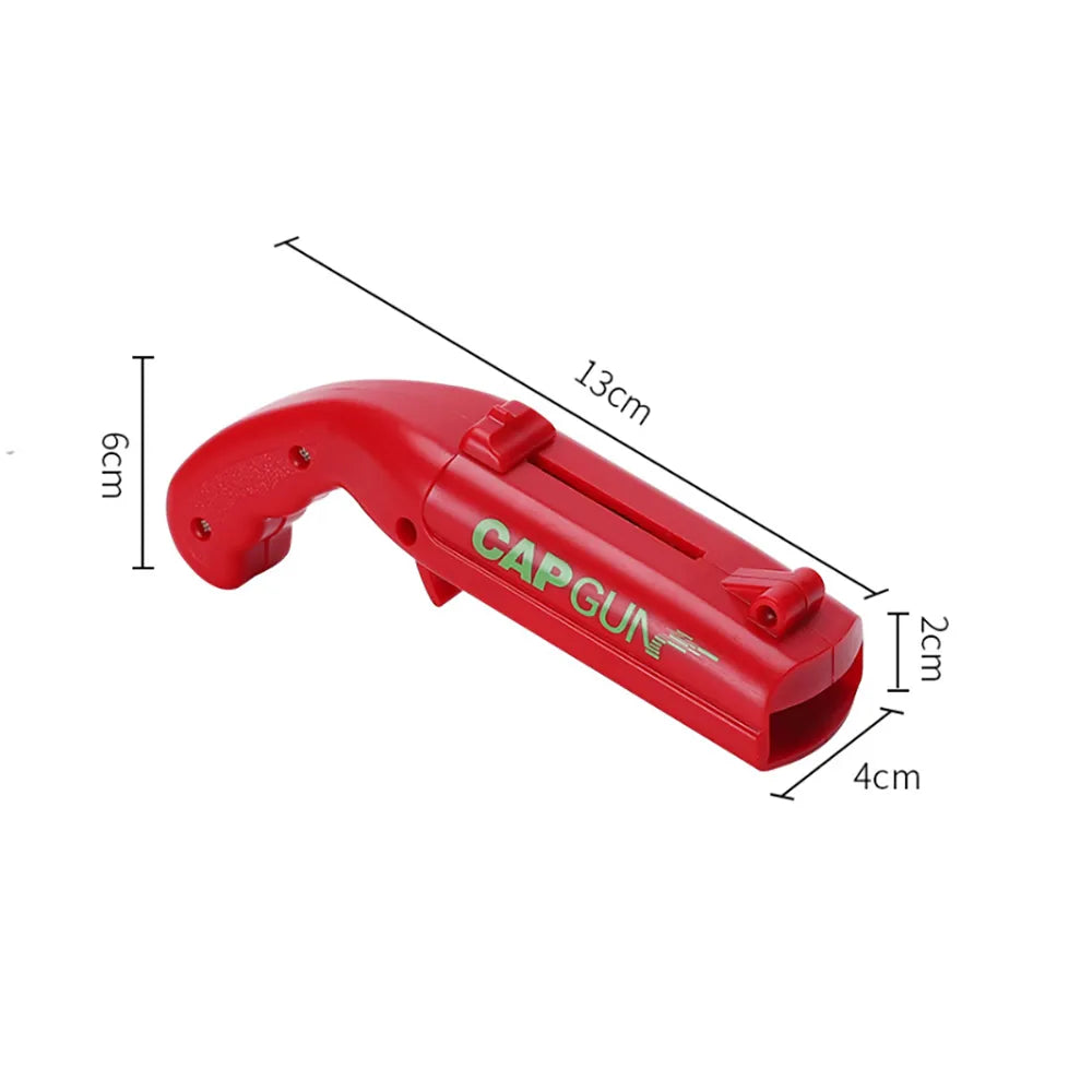 Creative Cap Gun Bottle Opener Portable Beer Bottle Opener Cap Shooter Party Bar Outdoor Celebration Tool