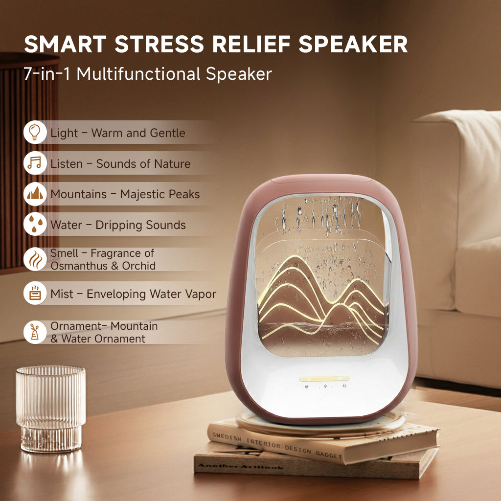 Raindrop Sleep Sound Bluetooth Speaker White Noise & Relaxing Night Light