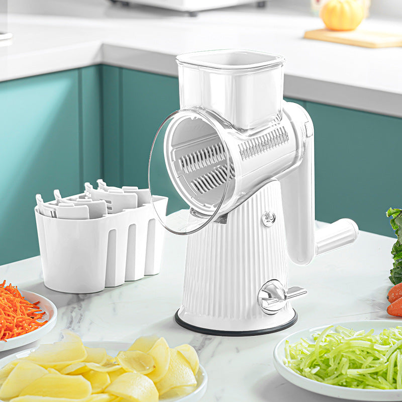 5 in 1 Rotary Cheese Grater Vegetable Slicer Shredder Chopper Cutter