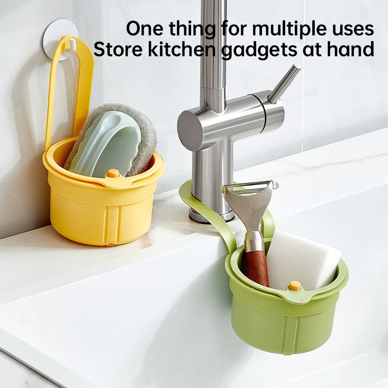 Adjustable Sink Strainer Plastic Colander Basket for Washing and Draining