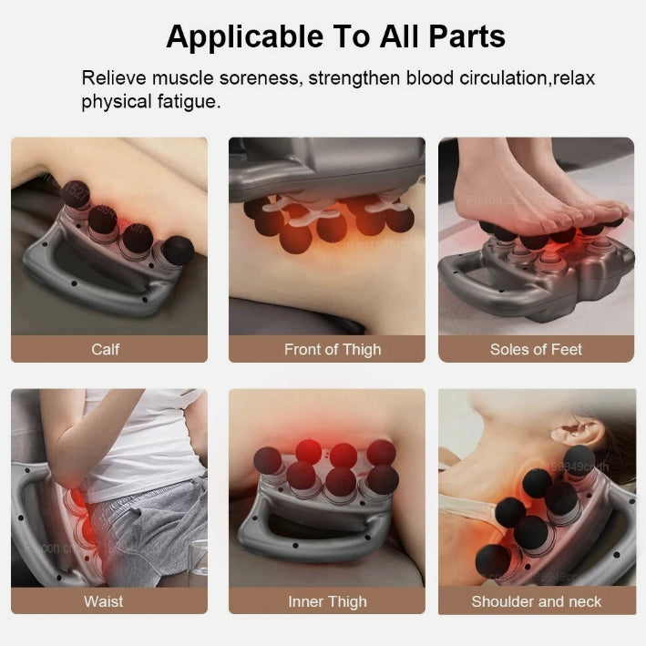 Massage Gun Professional Deep Tissue 16 Heads Percussion Muscle Massager with 99 Speed Levels for Neck, Shoulder, Back, and Full Body Relaxation