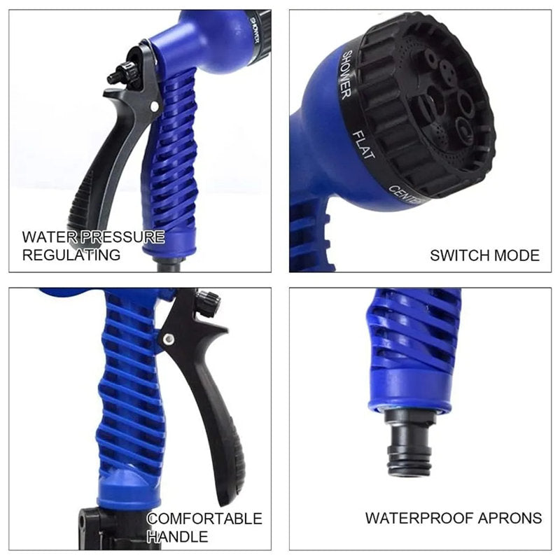 Expandable Magic Garden Hose Up to 200 Ft, Lightweight, Durable with 7 Spray Modes & Spray Gun Ideal for Home & Garden Watering