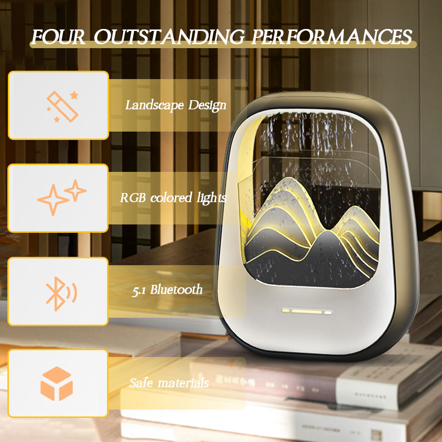 Raindrop Sleep Sound Bluetooth Speaker White Noise & Relaxing Night Light
