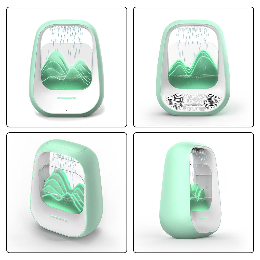 Raindrop Bluetooth Speaker with White Noise, Aroma Diffuser & LED Breathing Light for Stress Relief, Sleep Soundly