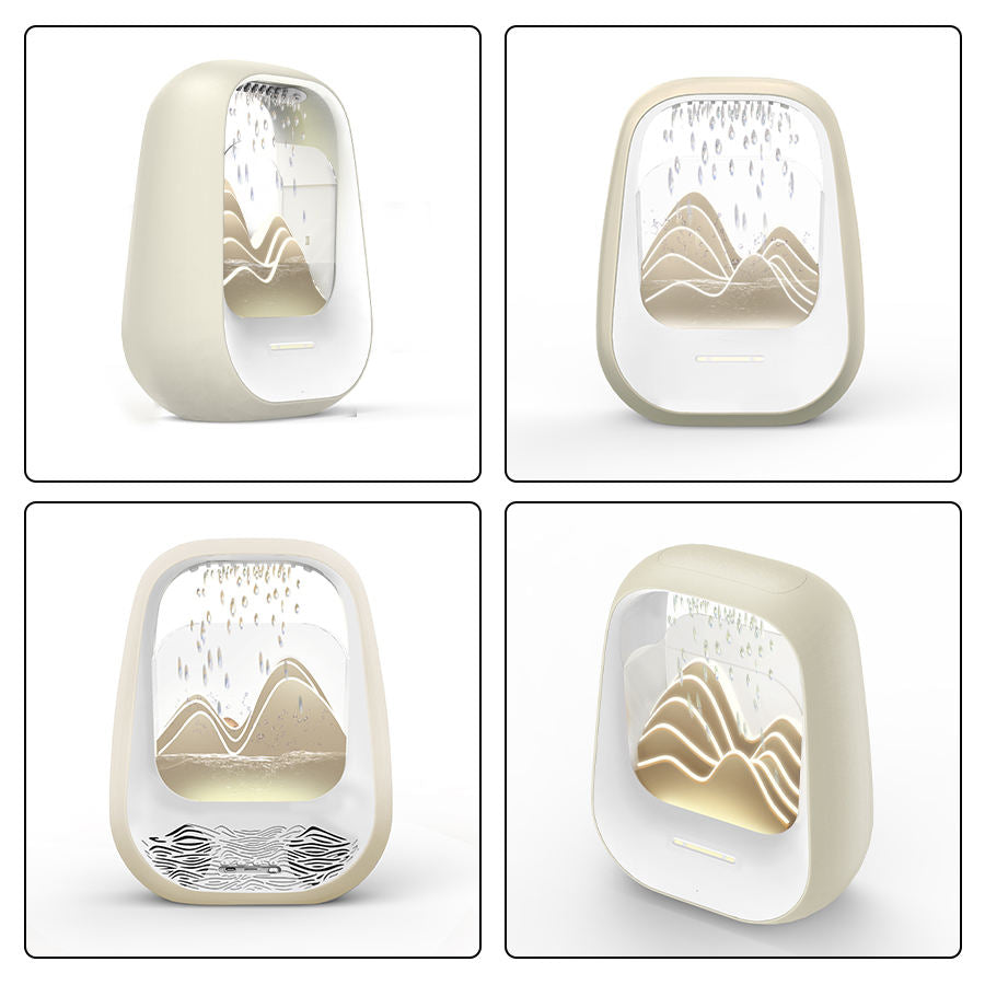 Raindrop Bluetooth Speaker with White Noise, Aroma Diffuser & LED Breathing Light for Stress Relief, Sleep Soundly