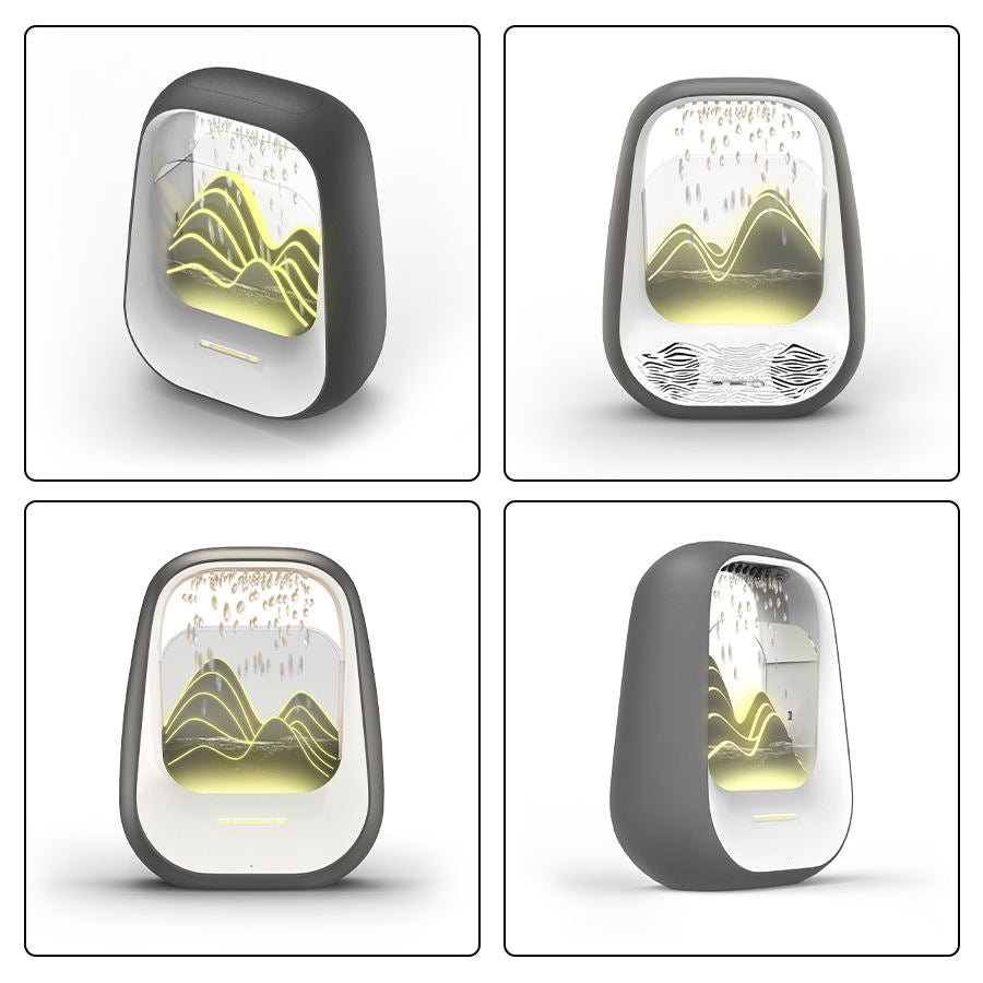 Raindrop Bluetooth Speaker with White Noise, Aroma Diffuser & LED Breathing Light for Stress Relief, Sleep Soundly