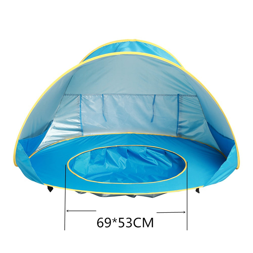Baby Beach Tent Waterproof Sun Shelter UPF 50+ UV Protection with Pool for Kids Outdoor Camping Beach Shade