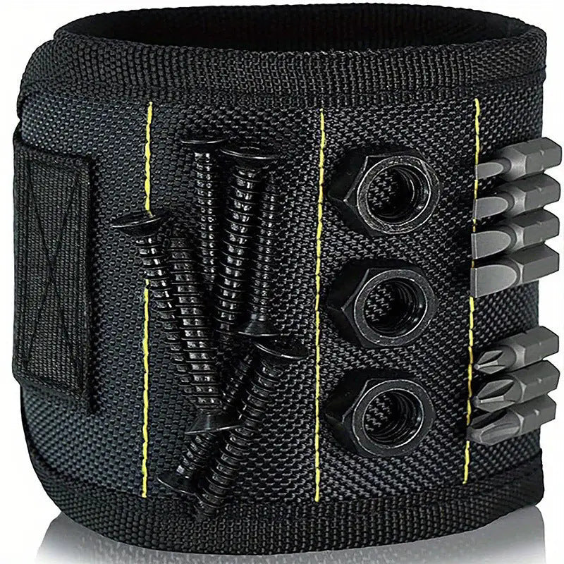 Magnetic Wristband for Tools with Strong Magnets Holds Screws Nails Drill Bits for Men Dad Husband Handyman Carpenter DIY