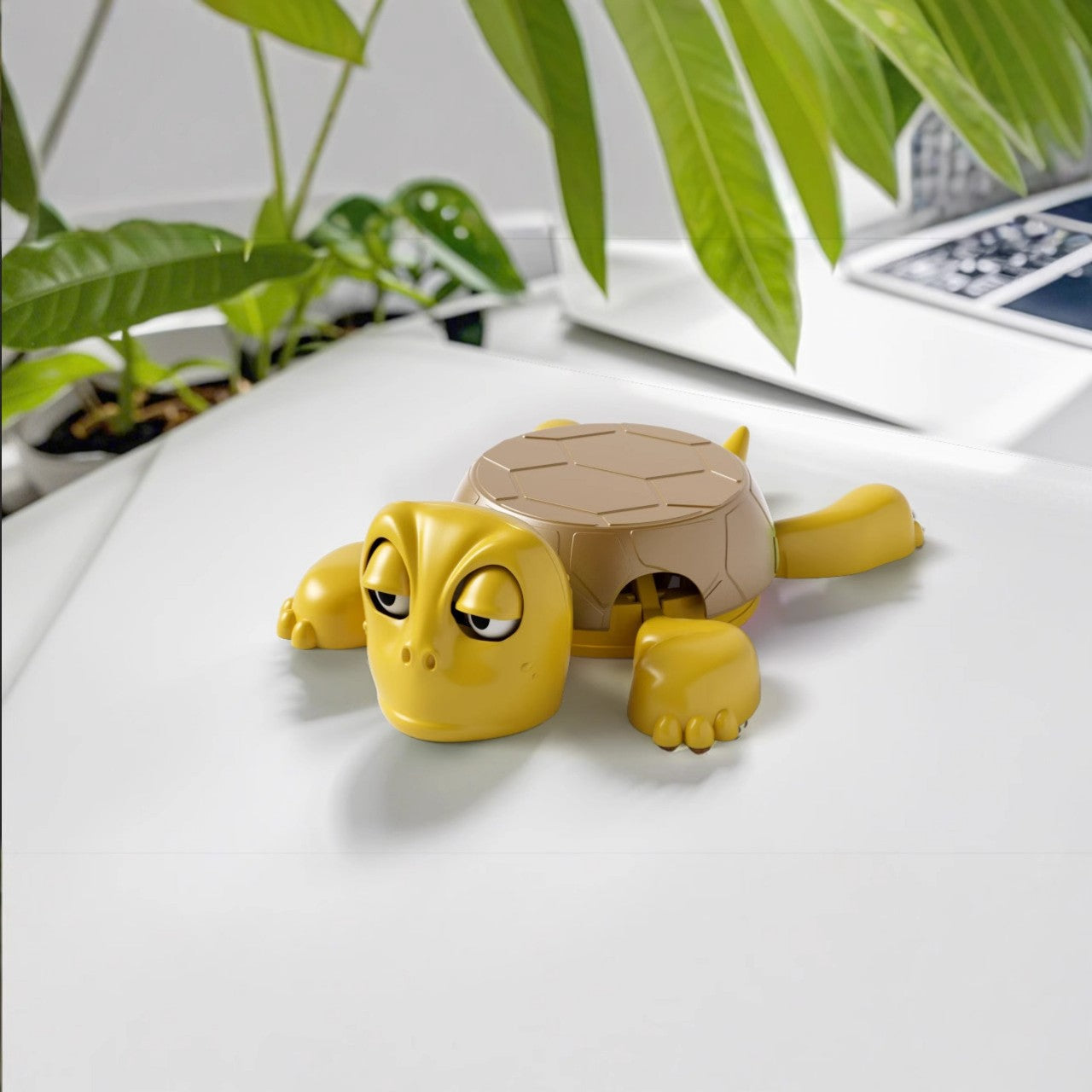 Turtle Coaster with Sound Funny Interactive Cup Holder for Kids Play and Table Protection 3D Printed Drink Mat for Coffee and Tea