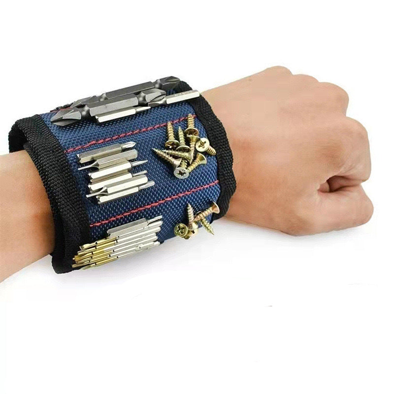 Magnetic Wristband for Tools with Strong Magnets Holds Screws Nails Drill Bits for Men Dad Husband Handyman Carpenter DIY