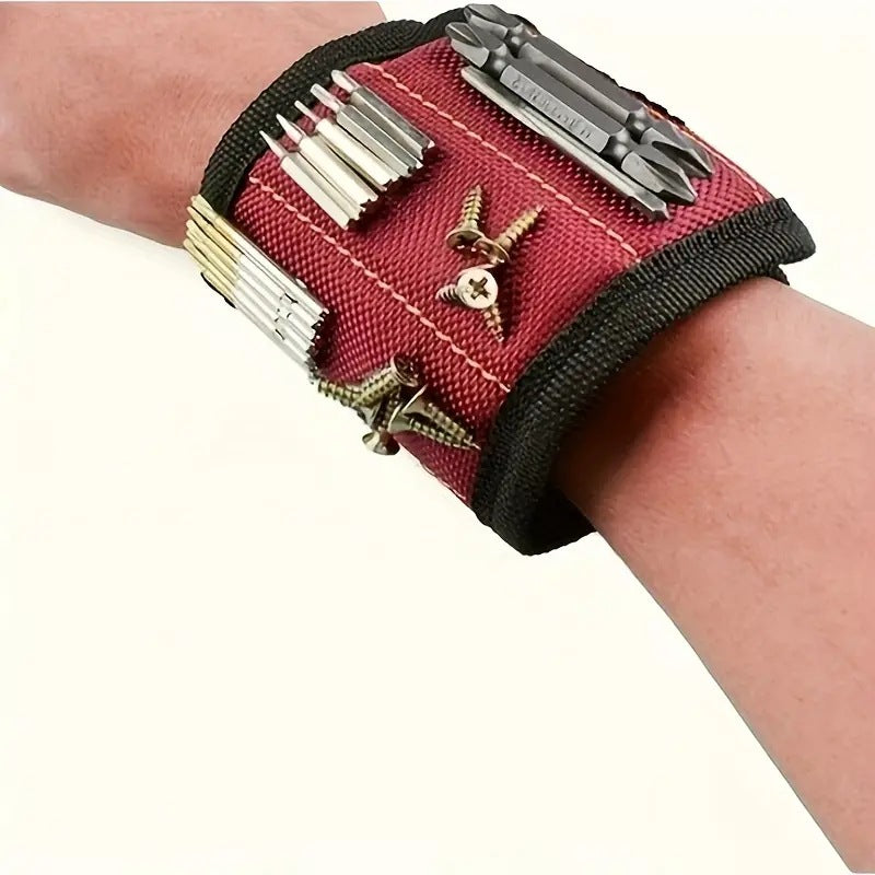 Magnetic Wristband for Tools with Strong Magnets Holds Screws Nails Drill Bits for Men Dad Husband Handyman Carpenter DIY