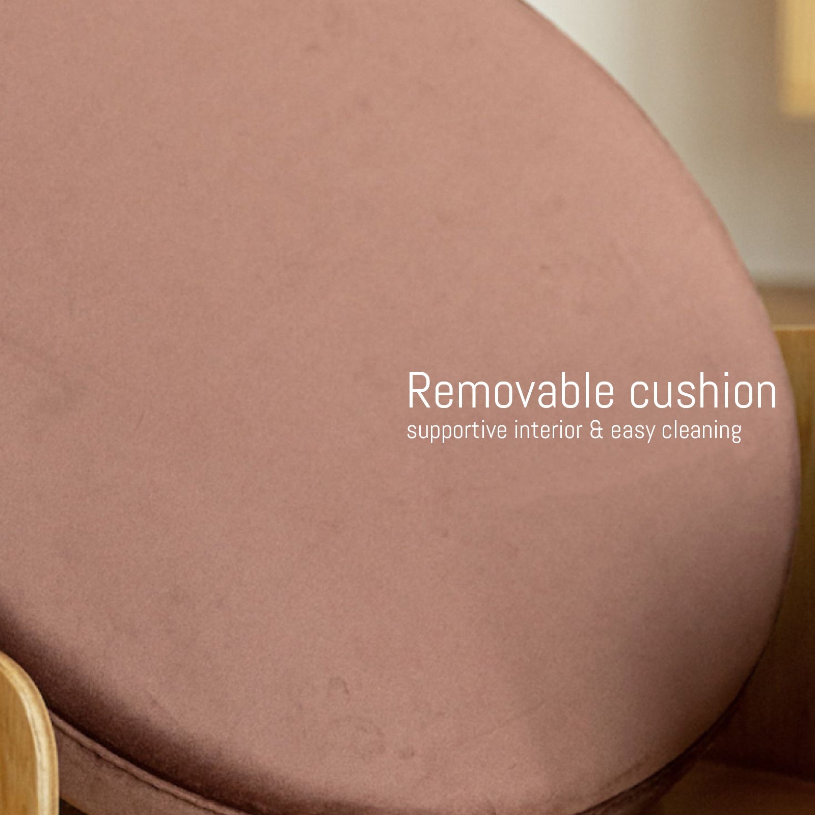 Plush Bed with Removable Cushion Comfortable Sleeping Nest for Cats and Small Pets