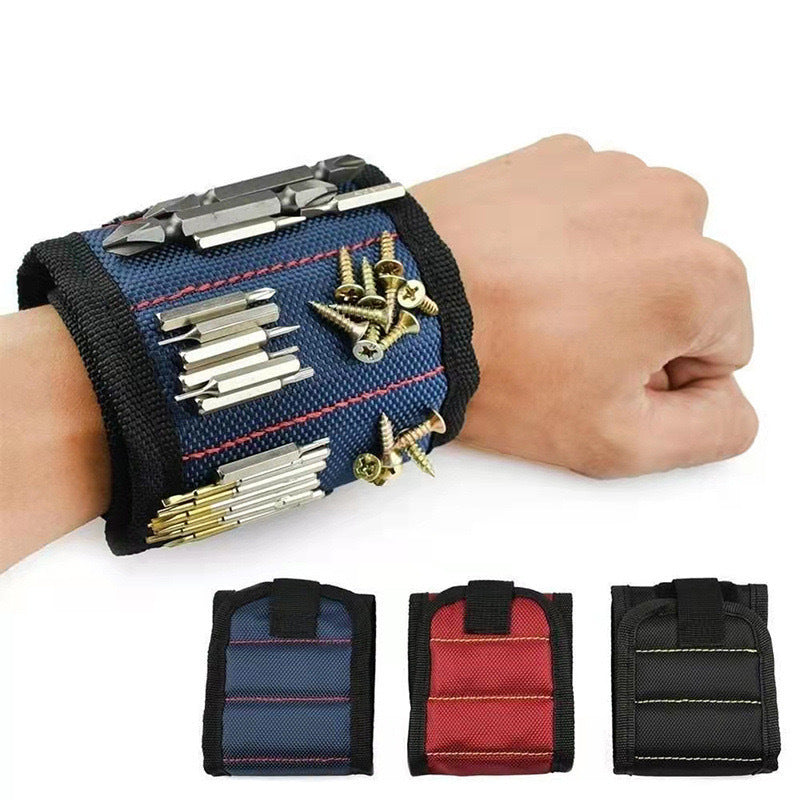 Magnetic Wristband for Tools with Strong Magnets Holds Screws Nails Drill Bits for Men Dad Husband Handyman Carpenter DIY