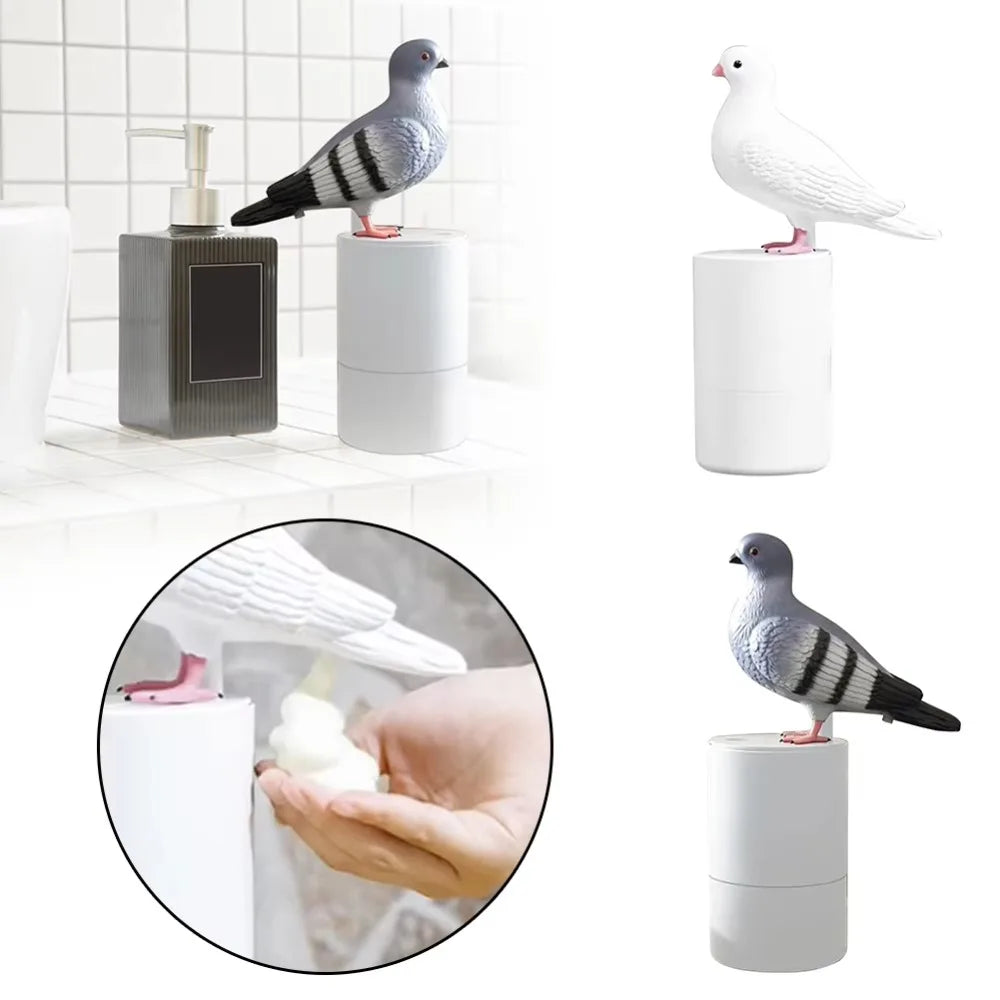 Pigeon Soap Dispenser Bird-Shaped Touchless Foam Dispenser, Automatic Sensor for Hygienic & Fun Hand Washing