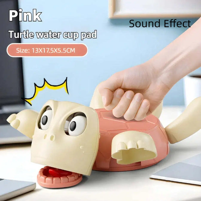 Turtle Coaster with Sound Funny Interactive Cup Holder for Kids Play and Table Protection 3D Printed Drink Mat for Coffee and Tea