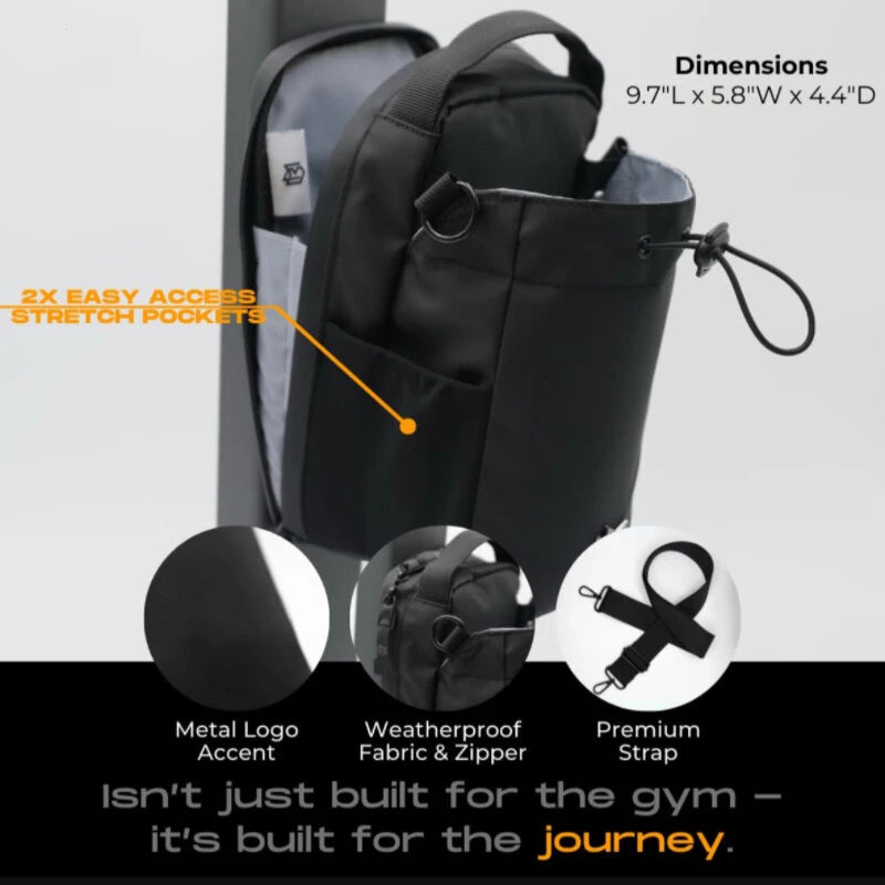 Magnetic Water Bottle Pouch Strong Magnet Cup Holder Bag for Gym, Travel, Outdoor Sports & Everyday Fitness