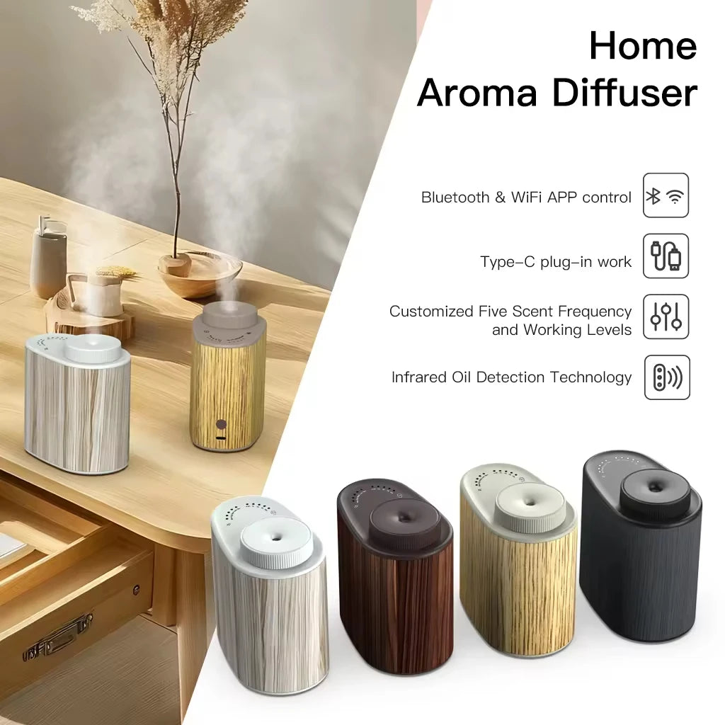 Large Capacity Waterless Aromatherapy Diffuser Electric Aroma Diffuser Machine for Home and Office