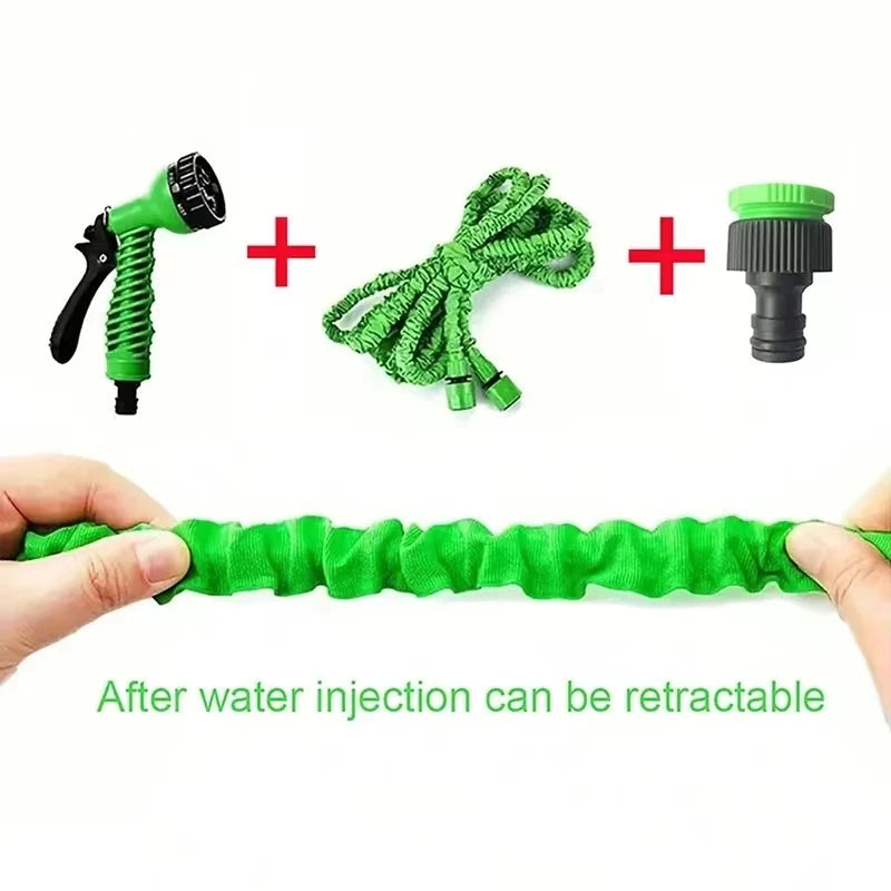 Expandable Magic Garden Hose Up to 200 Ft, Lightweight, Durable with 7 Spray Modes & Spray Gun Ideal for Home & Garden Watering