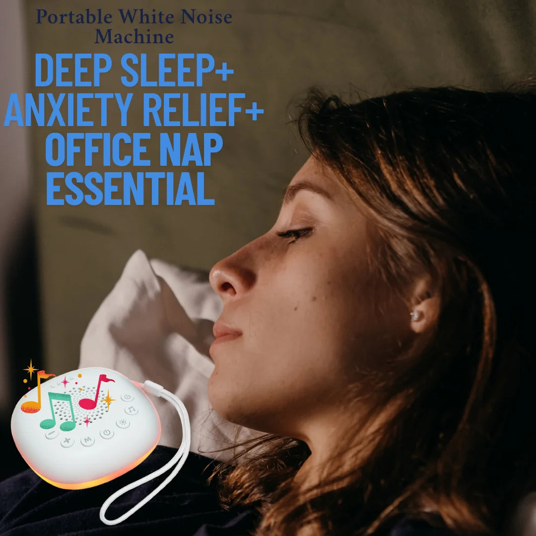 White Noise Machine with Colorful Breathing Light & 20 Peaceful Sounds for Deep Sleep and Mindful Moments