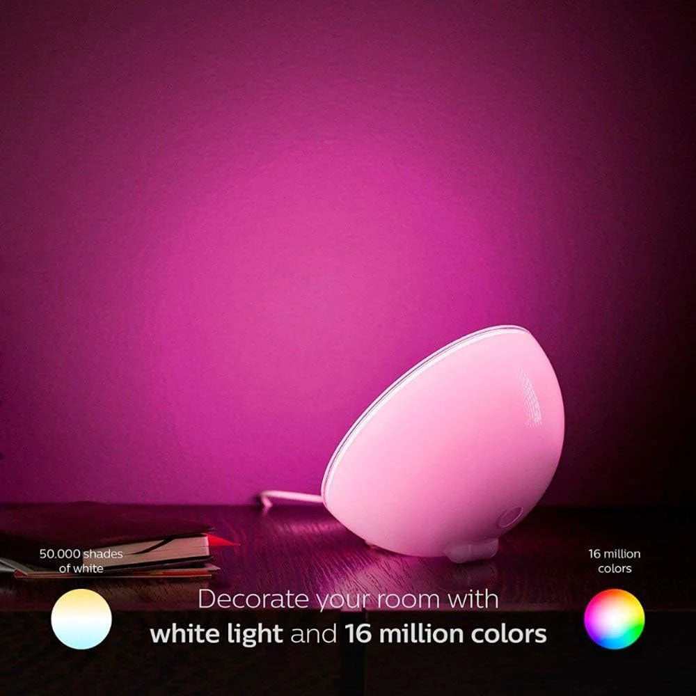 Smart RGB Bedside Lamp with Music Sync & App Control Voice-Activated Mood Light for Bedroom & Living Room